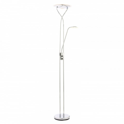 Lampadaire livorno avec liseuse, chrome
