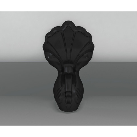 Lot de 4 pieds de baignoire l1b type patte de lion noirs