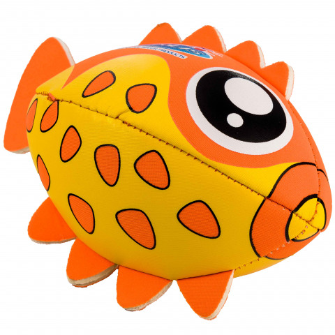 Ballon poisson néoprène orange 20x10x13cm