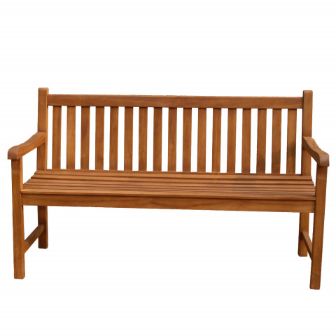 Banc de jardin kalawea teck premium - longueur au choix