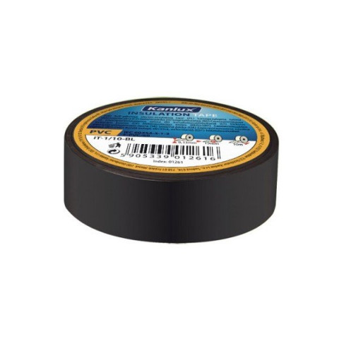 Ruban isolant électrique 19mmx10m - plusieurs couleurs dispos - finition - noire