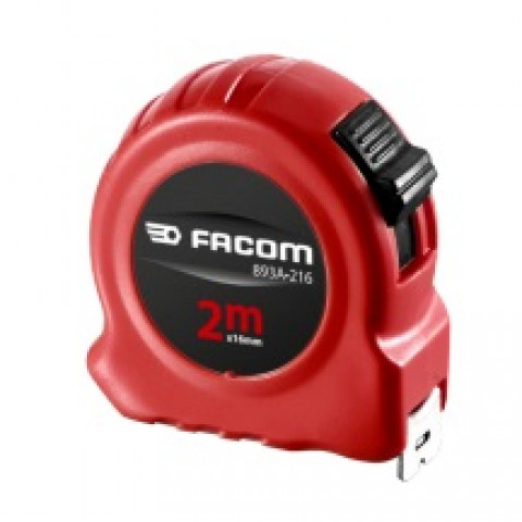 Mesure 2 m avec blocage, ruban nylon 16 mm, double faces FACOM 893A.216PB