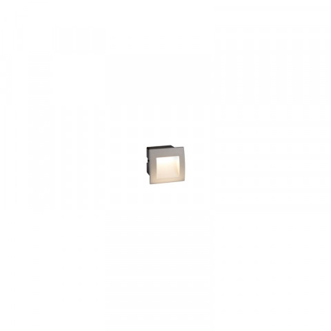 Applique ankle, fonte d'aluminium et polycarbonate, gris, 9 cm