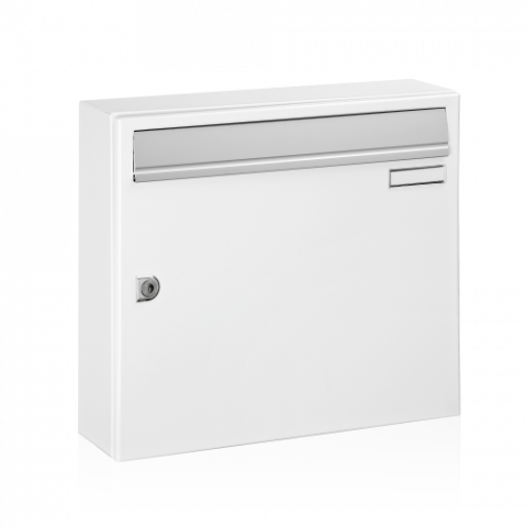 Boite à lettre center 1 decayeux - format a4 horizontal - 370 x 330 x 100 mm - blanc signalisation - 216663