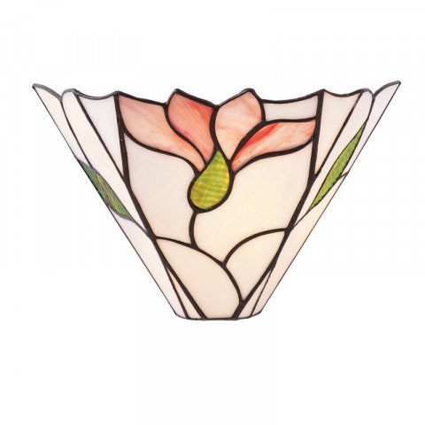 Applique botanica, verre et métal