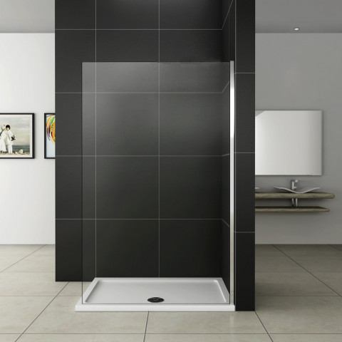 Paroi de douche 90x200cm en 8mm verre anticalcaire paroi de douche à l'italienne