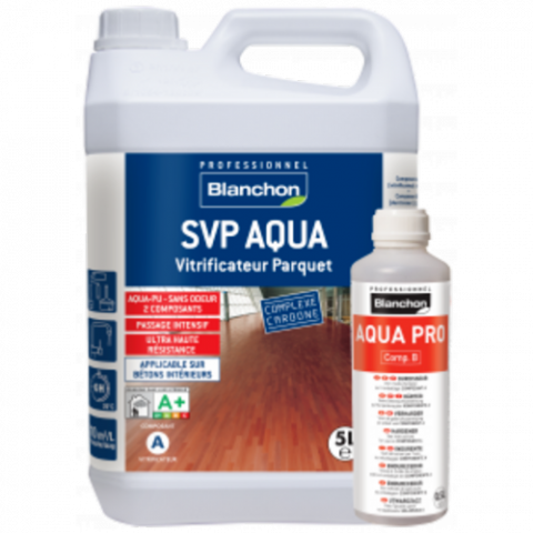 Blanchon vitrificateur bicomposant svp aqua 5l - Couleur au choix