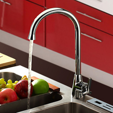 lookshop robinet de cuisine moderne a bec arrondi distriartisan