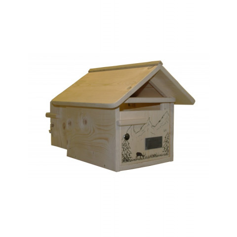 Boîte aux lettres en bois créastuce : la combe aux cerfs (2 portes)