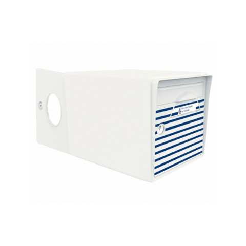 Boite aux lettres signée 2 portes : blanche + porte "bord de mer"-sgdbl-bdm