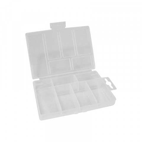 Boîte De Rangement En Plastique (85 X 135 X 25 Mm / 3.35" X 5.31" X 0.98") - 6 Compartiments