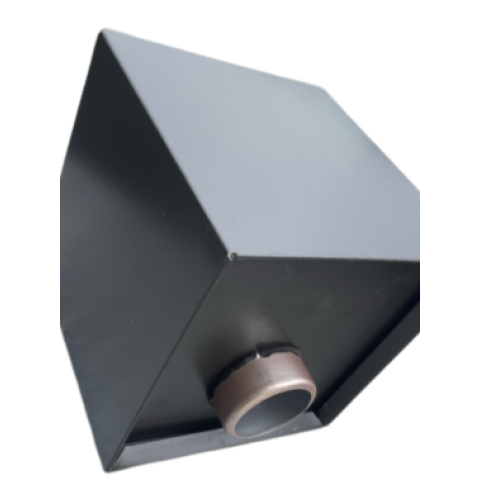 Boite à eau alu 400x400x400 - RAL 2100S Noir Sablé