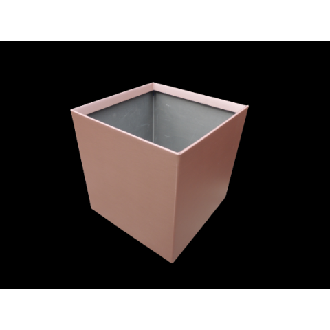 Boite à eau zinc 250x250x250 - Rouge terre