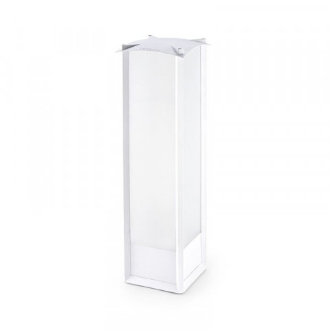 Borne mark, aluminium et polycarbonate, blanc