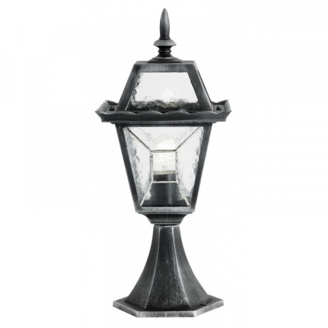 Borne riverdale, argent brossé et verre