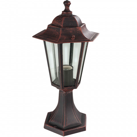Borne 6 faces couleur rouille 60w couleur rouille