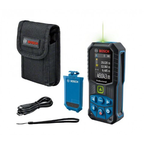 Télémètre laser de portée glm 50-27 cg + ba 3.7v 1.0ah a bosch 50 m - 0601072u01