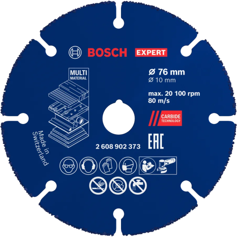 Disque à tronçonner carbure EXPERT Multi Material - Pour mini meuleuses angulaires - BOSCH - 2608902373