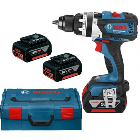 Perceuse visseuse BOSCH GSR18VE-EC - 3 Batteries 5.0Ah - Chargeur rapide - L-Boxx - 0615990H25 