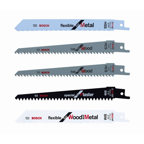 Lames bois/plastique/métal pour élagueur Keo - BOSCH - 5 pièces - F016800307
