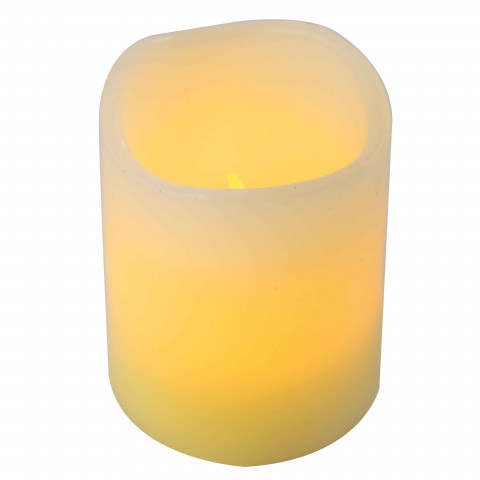 Bougie ivoire avec led+minuterie