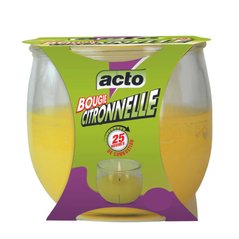 Bougies acto citronnelle: ambiance et sécurité pour vos soirées