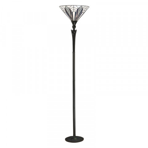 Lampadaire 175 cm astoria, verre et métal