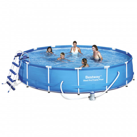Piscine tubulaire ronde ø 4.27m haut.1m bestway