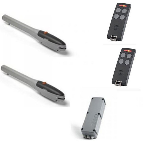 Kit complet vérin vis sans fin blegos, portail 2 battants, 24v, avec encodeur et batterie cardin