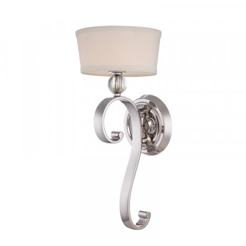 Applique madison, argent impérial, 1 ampoule