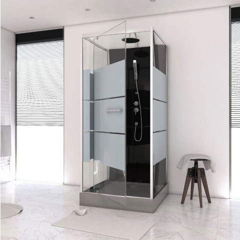 Cabine de douche carrée 80x80x220cm - SCRATCHY 80 Aurlane - CAB138