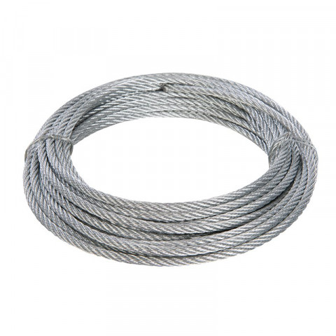 Câble métallique galvanisé - 4 mm x 10 m