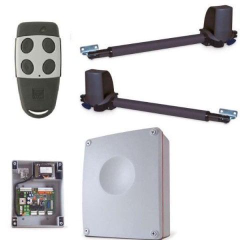 Kit de motorisation, avec moteur droit et gauche 24v, 2m et 150kg max, 1téléco +programmateurt624. Cardin