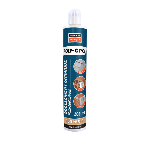 Résine multi-applications 300ml POLY-GPG - Carton de 12 - Couleur au choix