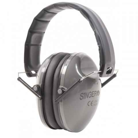 Casque anti bruit pliable singer leger et compact coquilles reglables mousse de confort haute densite