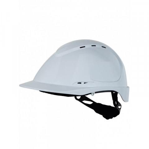 Casque de protection singer abs aere blanc fix 8 points mousse bandeau anti transpiration confort coiffe textile 53-66 cm