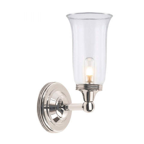 Applique austen2, nickel poli et verre