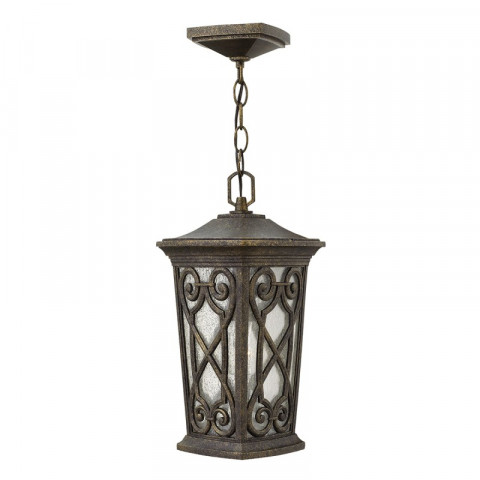 Suspension extérieure enzo, petite, verre, aluminium couleur automne