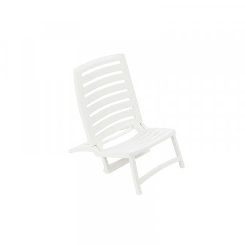 Chaise de plage pliante - blanche