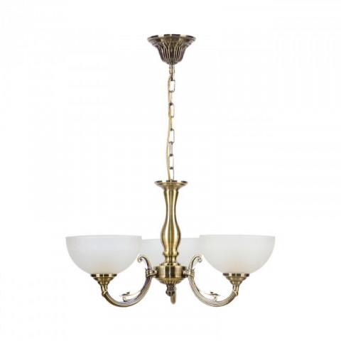 Chandelier laiton classic 3 ampoules 75 cm