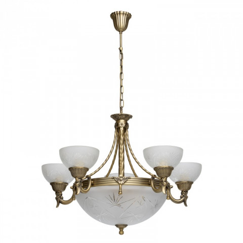 Chandelier laiton classic 5 ampoules 95 cm