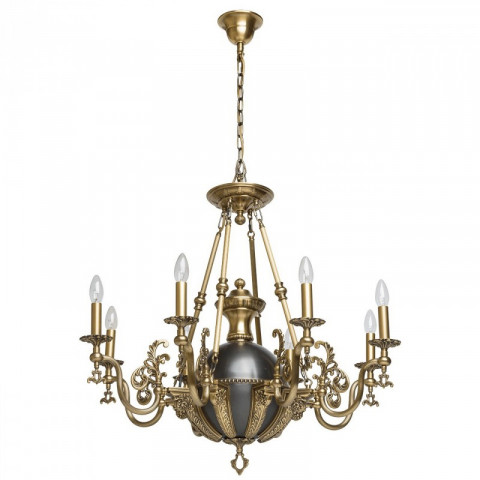 Chandelier laiton classic 8 ampoules 185 cm