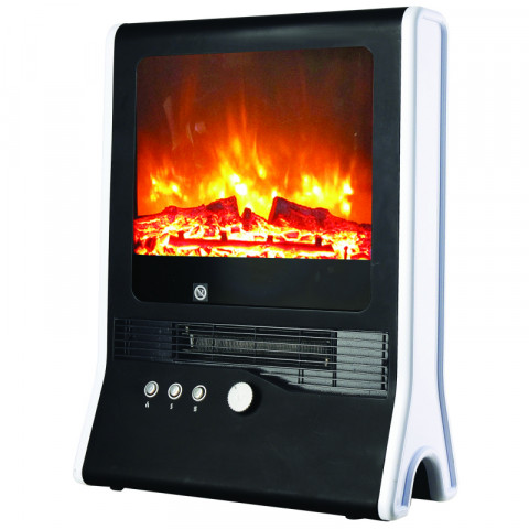 Chauffage appoint cheminée electrique niklas tv 2000w effet flamme vive 2 positions