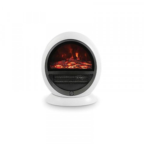 Cheminée electrique oscillante Niklas 1500W AMBIENTE avec effet flammes.Chauffage d'appoint 2 positions corps ABS