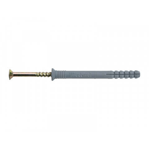 Boite de 100 chevilles à frapper à collerette fraisée Ø5mm avec vis zinguée longueur 35mm NHS 5-35 TF ALSAFIX CF05035