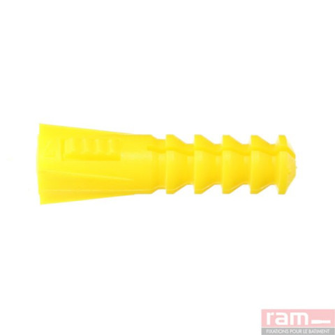 Seau de 1000 chevilles R7 jaunes sans collerette - 9072