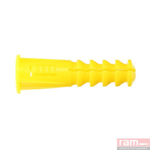 Seau de 3000 chevilles RC7 jaunes avec collerette - 9127
