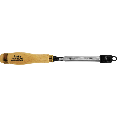 Ciseau de sculpteur - 4 mm - Manche bois - Emile Peyron - 111T04