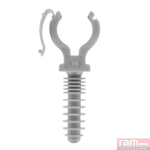 Boite de 250 CLIPEO gris simple 20 mm - 57420