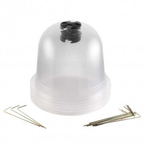 Cloches à salades plastique translucide Ose (lot de 6)